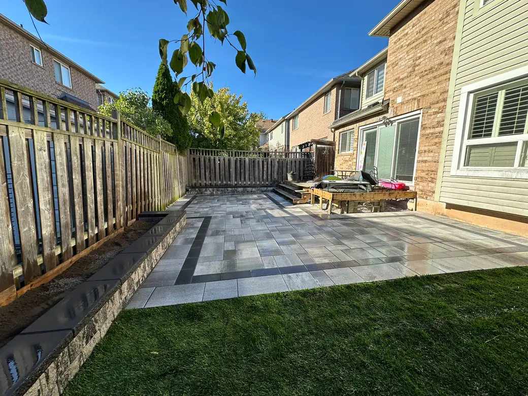 Full Front Yard Transformation by World Gate Landscaping in Brampton, 2024