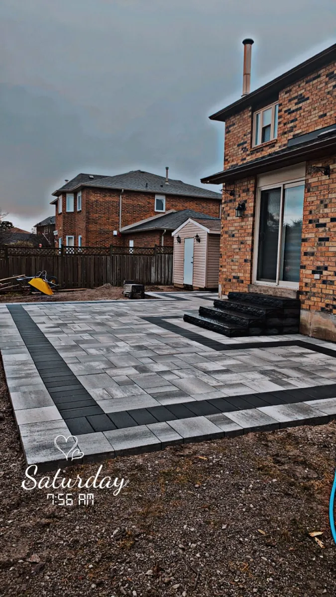 Landscaping and hardscaping project by World Gate Landscaping in the GTA