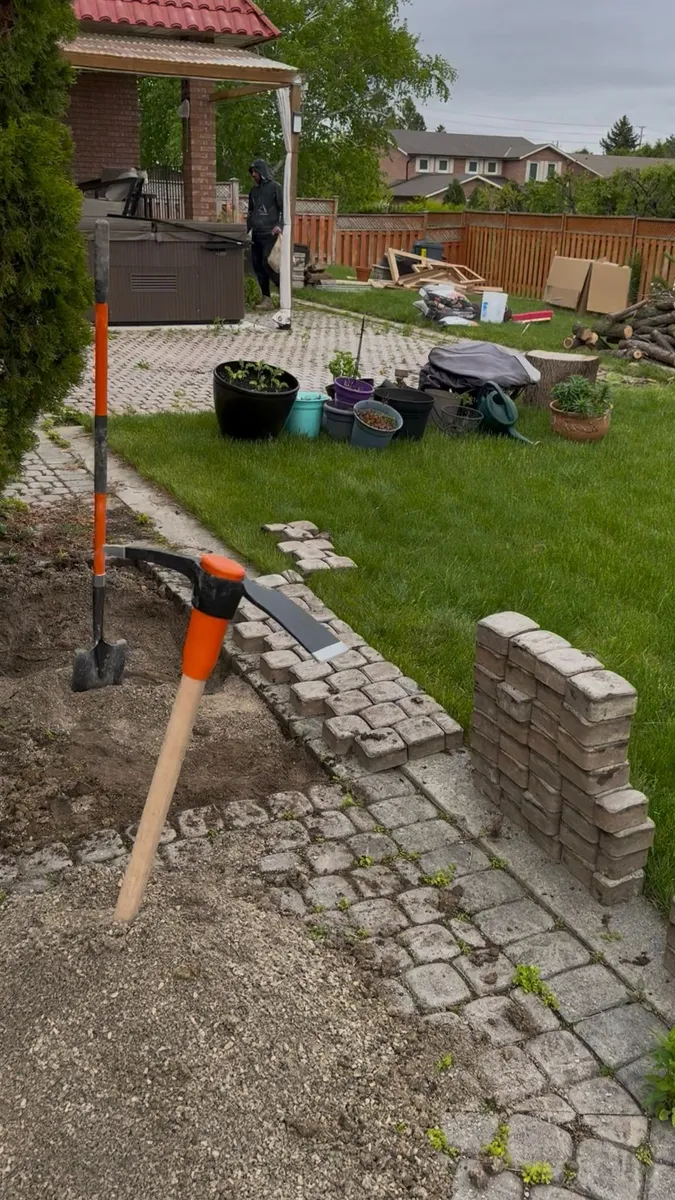 Landscaping and hardscaping project by World Gate Landscaping in the GTA