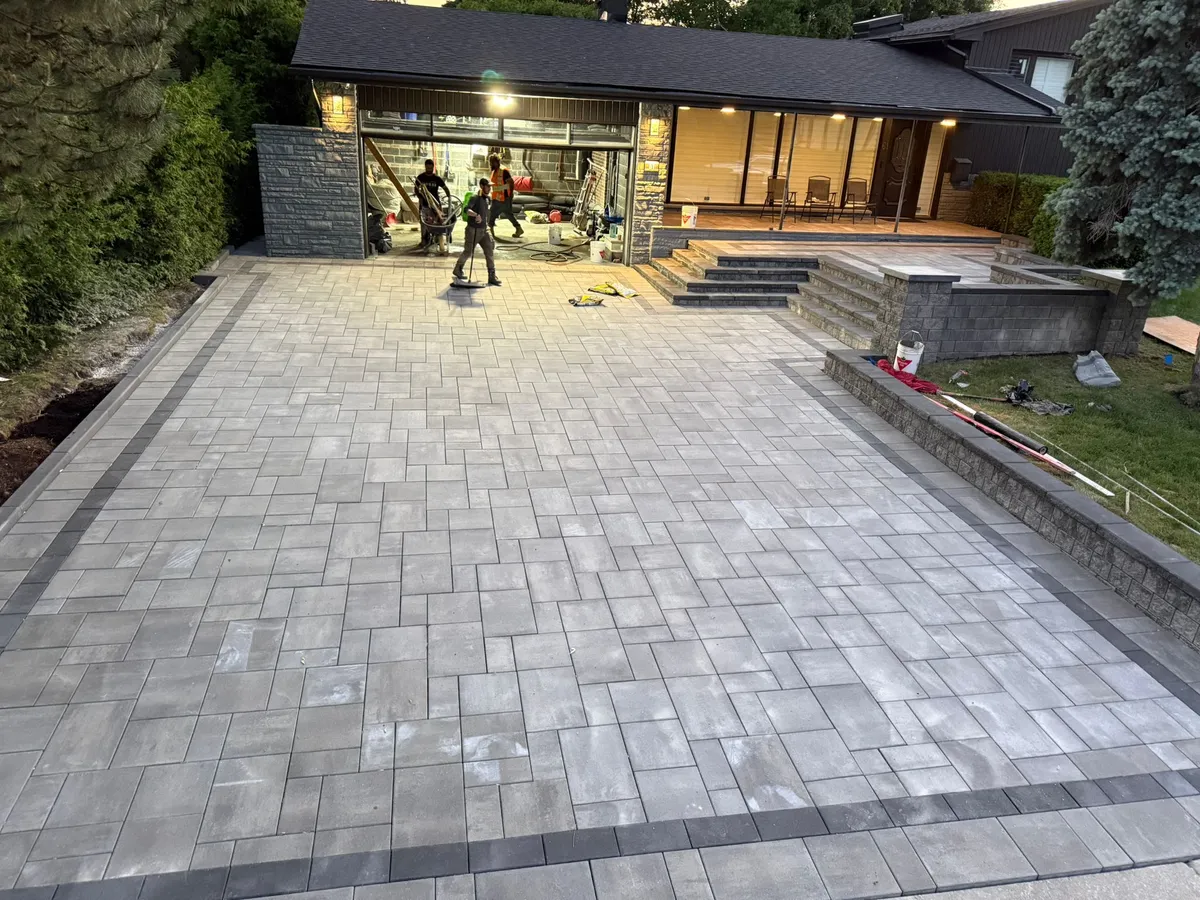 Landscaping and hardscaping project by World Gate Landscaping in the GTA
