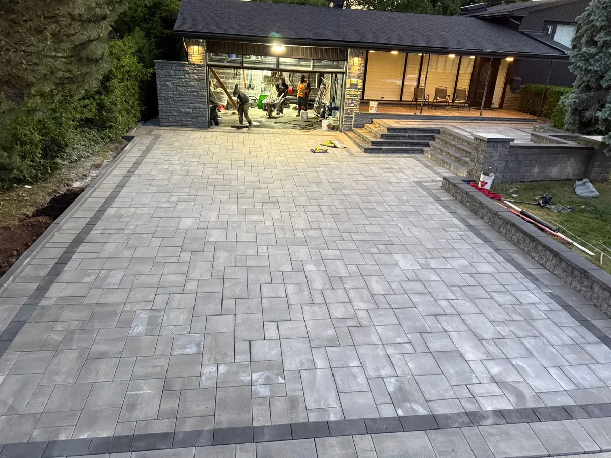Landscaping and hardscaping project by World Gate Landscaping in the GTA