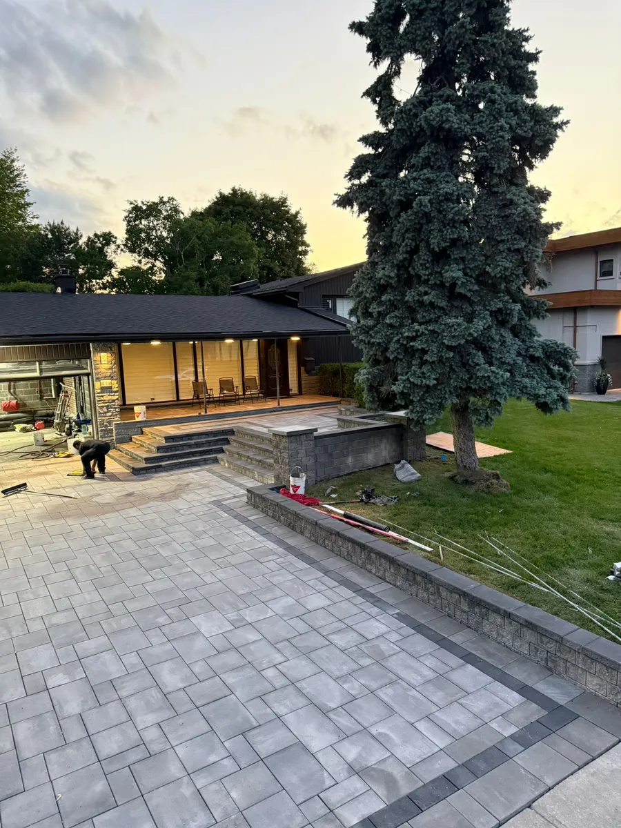Landscaping and hardscaping project by World Gate Landscaping in the GTA